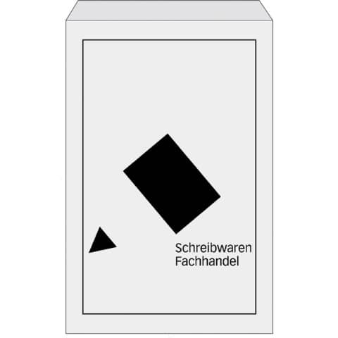 Flachbeutel Papier SWZ, C4, 26x36cm  75292