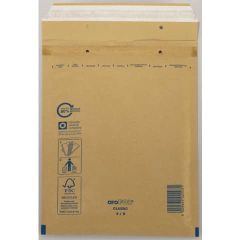 Luftpolstertasche Classic Gr.4/D, 200x275mm, braun AROFOL 2FVAF000064