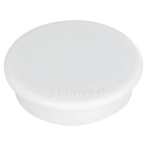 Magnet rund, 38 mm, 1500 g, 10 Stück, weiß FRANKEN HM3809
