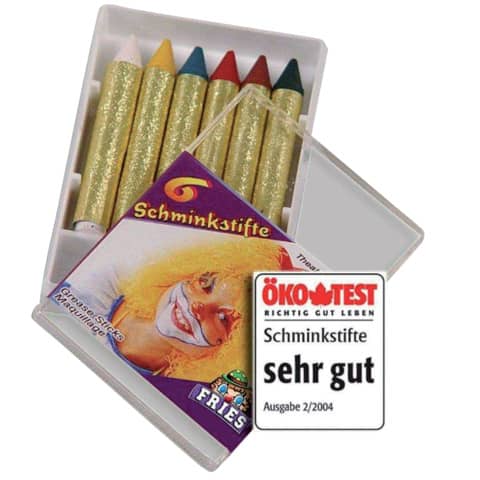 Schminkstift, 6 Stück, sortiert FRIES 3004 9