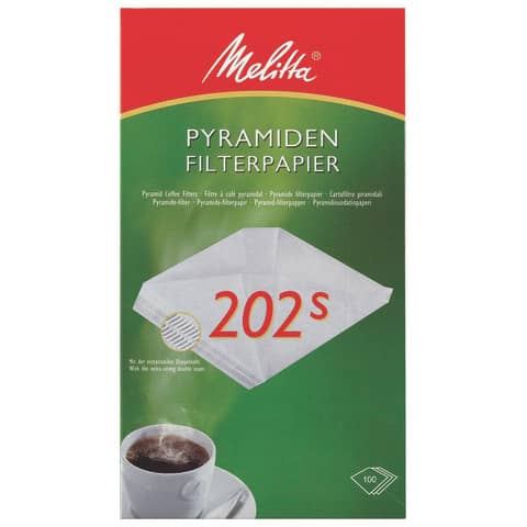 Kaffeefilter Pyramiden 100 Stück MELITTA 139786