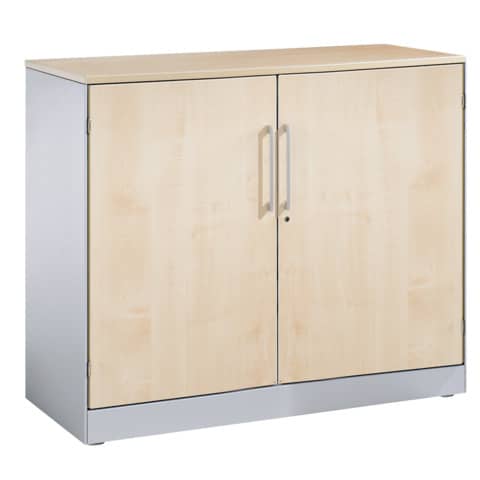 Flügeltürenschrank, 1 Fachboden, grau CP 141052-000/7035/DBS004