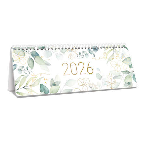 Tischkalender Blattgold 2026 HÄFFT 9952-6 128S. 29.7x11cm