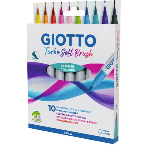 Faserschreiberetui Turbo Soft Brush, 10 Stück GIOTTO F426800