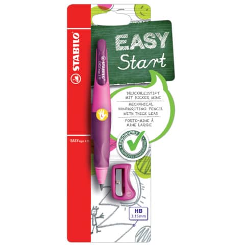 Druckbleistift EASYergo 3.15, pink, L STABILO B-46864-3