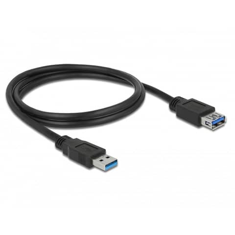 Verlängerungskabel USB 3.0 Typ-A Stecker > USB 3.0
Typ-A Buchse 1,0 m schwarz DELOCK 85054