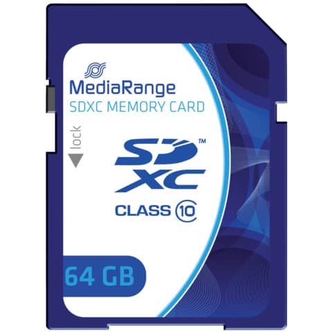 Speicherkarte Memorycard SDHC   64GB MEDIARANGE MR965