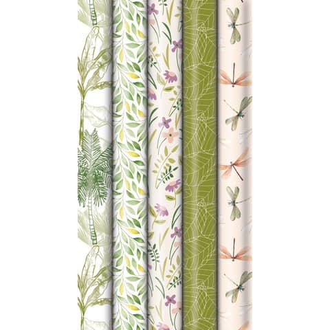 Geschenkpapier Dream Green Recycling, 2 m x 70 cm, sortiert ZÖWIE 3353 525269