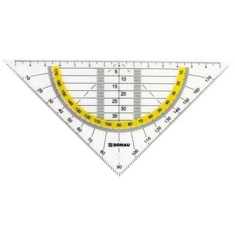 Geometriedreieck, 16cm, Blister DONAU 4210001-00