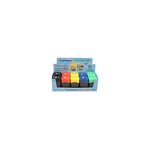 Dosenspitzer doppelt - ECO friendly, sortiert im Display DONAU 7821010-99