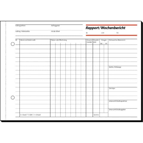 Rapport, A5 quer, 100 Blatt SIGEL RP517