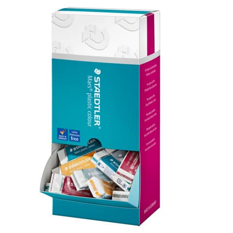 Radierer Mars® plastic colour sortiert im Display STAEDTLER 526E1 CA40