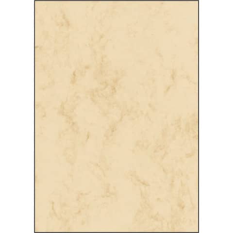 Design Papier Marmor, A4, 90g/m², 25 Blatt, beige SIGEL DP181