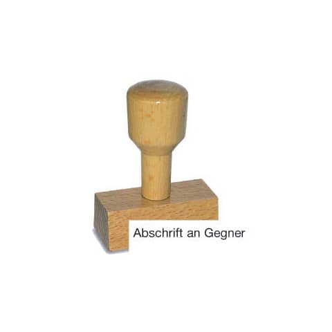 Stempel Abschrift an Gegner  LST803