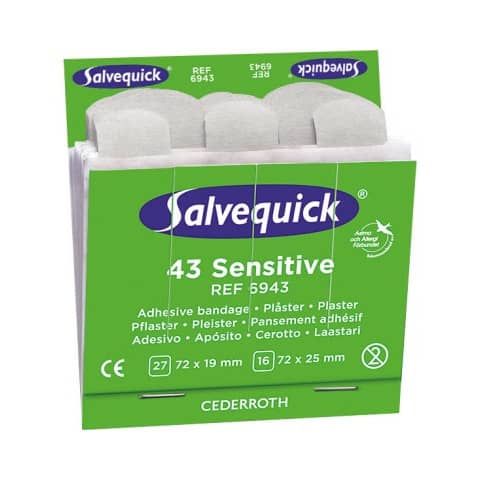 Pflaster Sensible, Allergiker, 6x43 Stück, weiß SALVEQUICK 6943