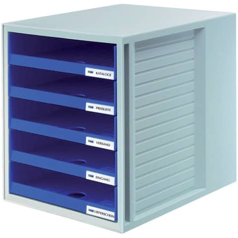 Schubladenbox SCHRANK-SET 5 offene Schubladen blau HAN 1401-14