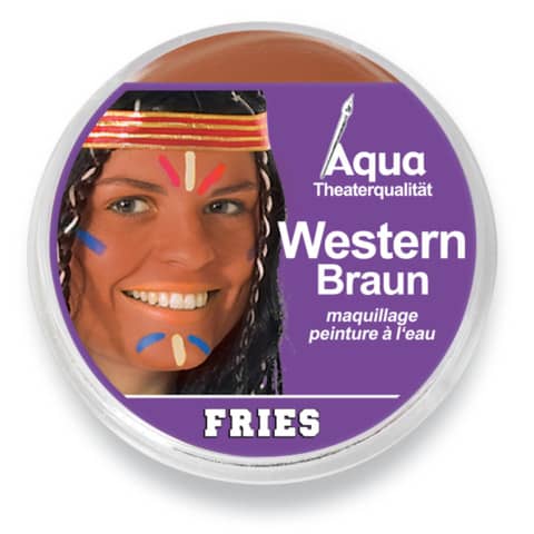 Theaterschminke Aquarell, braun FRIES 3041 5