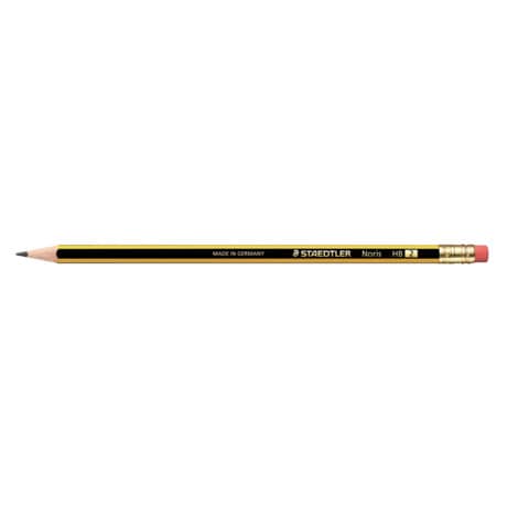 Bleistift Noris® mit Radierer, HB STAEDTLER 122-HB