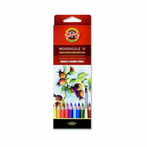 Aquarell- Künstlerfarbstifte 18er Pack im Pappetui KOH-I-NOOR 3717