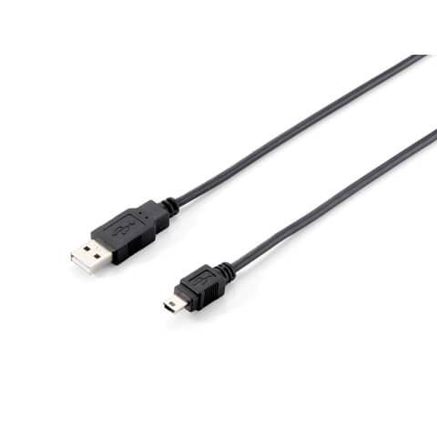 USB 2.0 Cable Type A Male to Mini-B Male EQUIP 128521