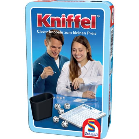 Spiel Kniffel   in Metalldose SCHMIDT 51203