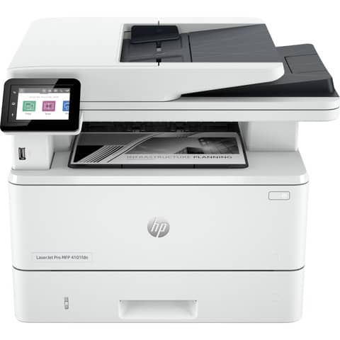 Multifunktionsdrucker LaserJet Pro MFP 4102fdwe, schwarz/weiß HP 2Z624F#B19