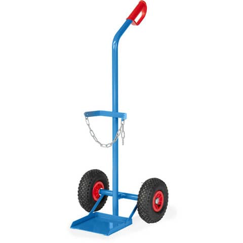 Transportwagen Stahlflaschenkarre, Lufträder 260x85mm FETRA 51102