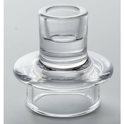 Kerzenhalter transparent 2in1 transparent 6,5x6,5x7cm  52525