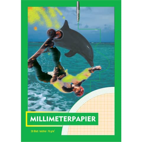 Millimeterpapierblock, A3, 70g/m², 20 Blatt PVP 2513