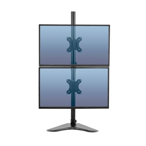 Seasa™ Vertikaler Doppel-Monitorarm mit Standfuß, schwarz FELLOWES 8044001