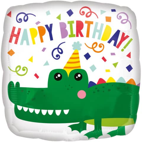 Folienballon Happy Birthday Kroko AMSCAN 4130901