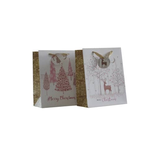 Geschenktragetasche XMAS, 23 x 18 x 10 cm, bunt sortiert PBS 55033