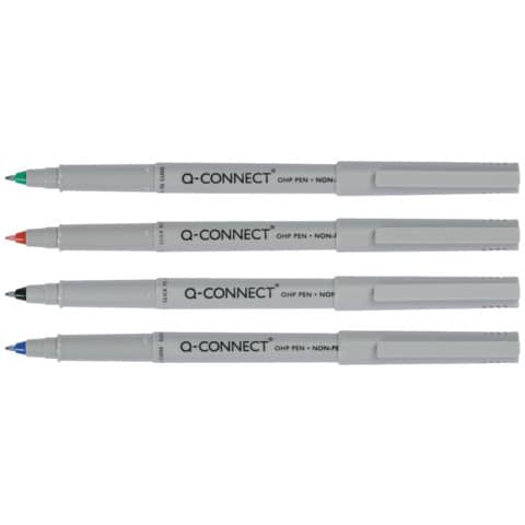 Overheadstift, F, wasserlöslich, Stück, sortiert Q-CONNECT KF04089