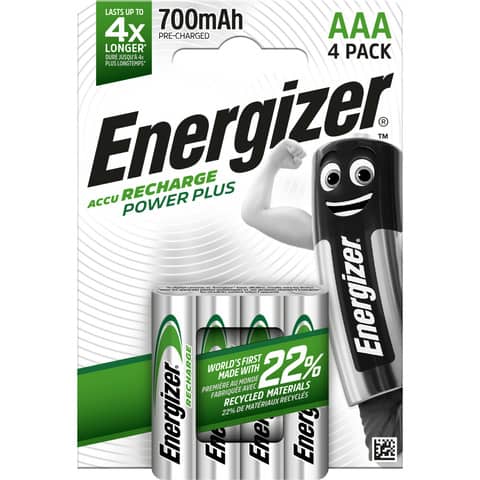 Batterie Akku Extreme Micro, AAA/HR03, 700mAh, 4 Stück ENERGIZER E300626604