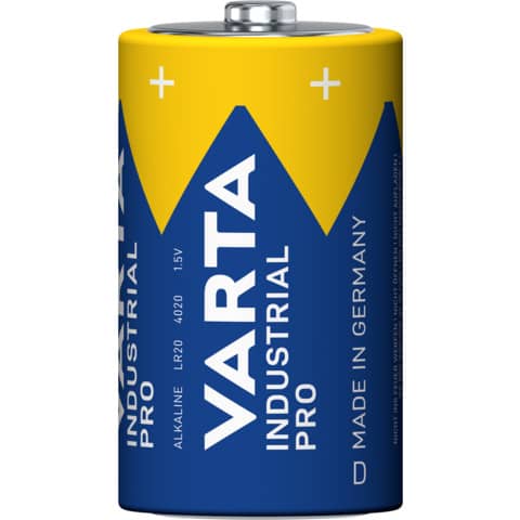 Batterie Alkali-Mangan Industrial Pro, LR20/D/Mono, 1 Stück VARTA 04020211111