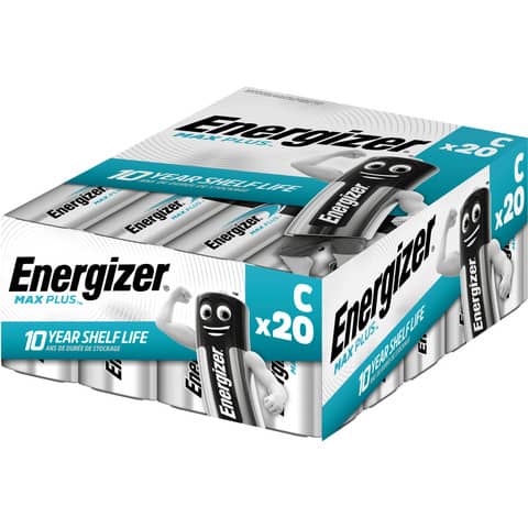 Batterie Alkali-Mangan Max Plus Industrial, LR14/C/Baby, 20 Stück ENERGIZER E301324104