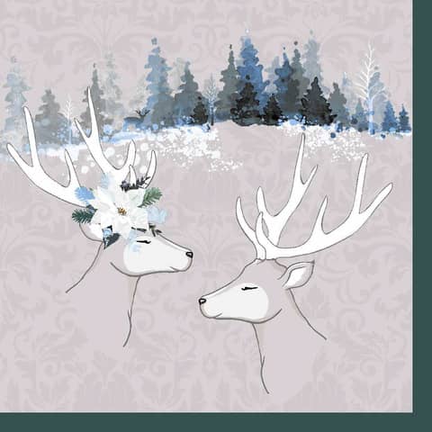 Weihnachts-Zelltuchserviette, 25x25cm, 3-lagig PAPER+DESIGN 193399