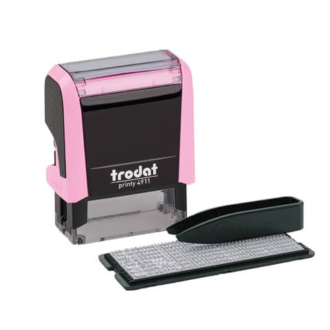 Printy Stempel 4911 TM, pastellrosa/schwarz TRODAT 180855