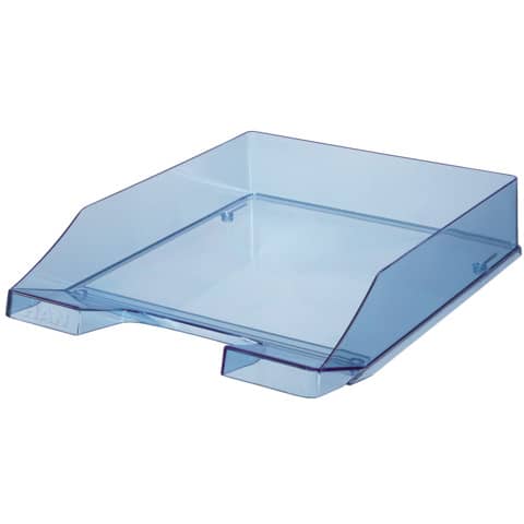 Briefablage KLASSIK, DIN A4/C4, stapelbar, stabil, transparent-blau HAN 1026-X-26