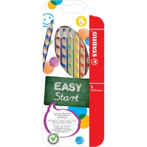 Farbstift EASYcolors, 6er Etui, Linkshänder STABILO 331/6