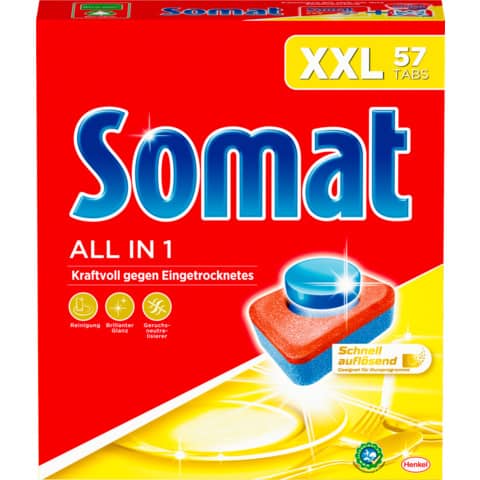 Geschirrspültabs All-in-1 Tabs, 63 Stück  Multi-Aktiv SOMAT 522415