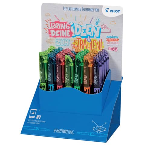 Textmarker FriXion Light, 3,8mm, 36 Stück, sortiert  ~~ PILOT 4136D36N