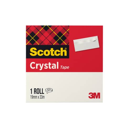 Klebefilm Crystal, 19mmx33m SCOTCH C6001933