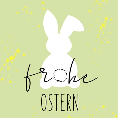 Osterserviette Frohe Ostern, 33 x 33 cm, 3-lagig ATELIER 1211-24300