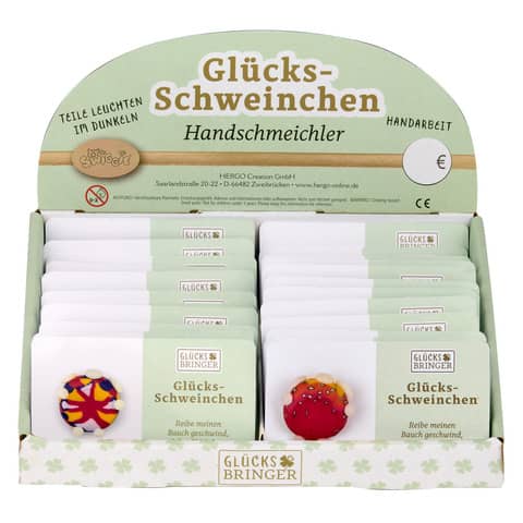 Glücksbringer Handschmeichler Schweinchen, sortiert HERGO 8364