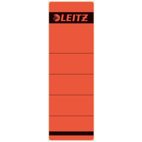 Rückenschild selbstklebend, Papier, kurz, breit, 10 Stück, rot LEITZ 1642-00-25