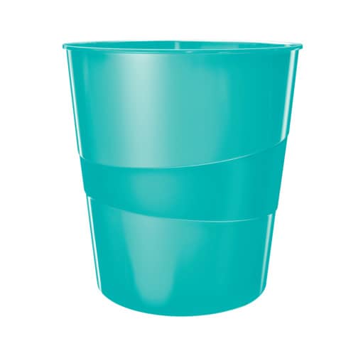 Papierkorb WOW, 15l, Polystyren, eisblau LEITZ 52781051