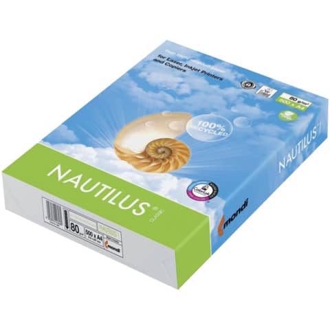 Kopierpapier Nautilus Classic, A4, 80g/m², 500 Blatt, weiß MONDI 2100005084