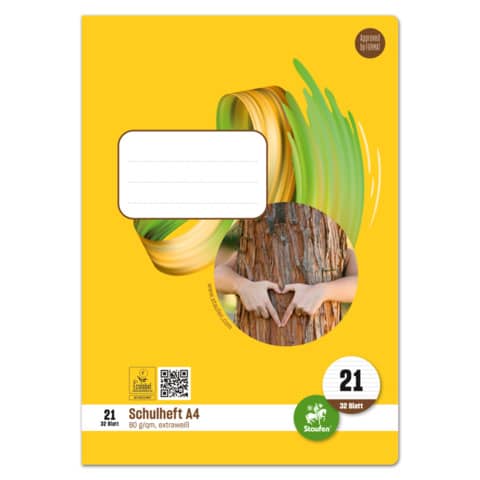 Heft, A4, 80g/m², 32 Blatt, Lin.21, liniert STAUFEN STYLE 040432021