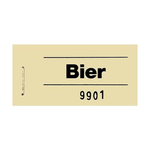 Blockgutscheine Bier, 60 x 30 cm, 100 Abrisse WOLF & APPENZELLER 701012